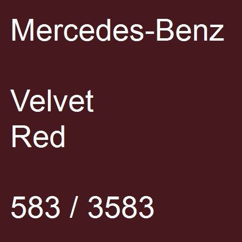 Mercedes-Benz, Velvet Red, 583 / 3583.